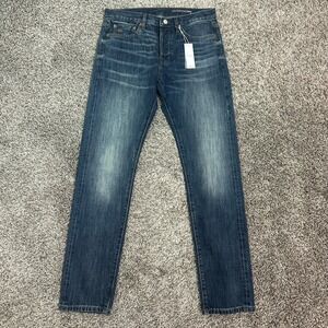 Outerknown Jeans Mens 31x34 Blue SEA Ambassador Slim Fit‎ Button Fly Straight